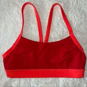 Lululemon red sports bra